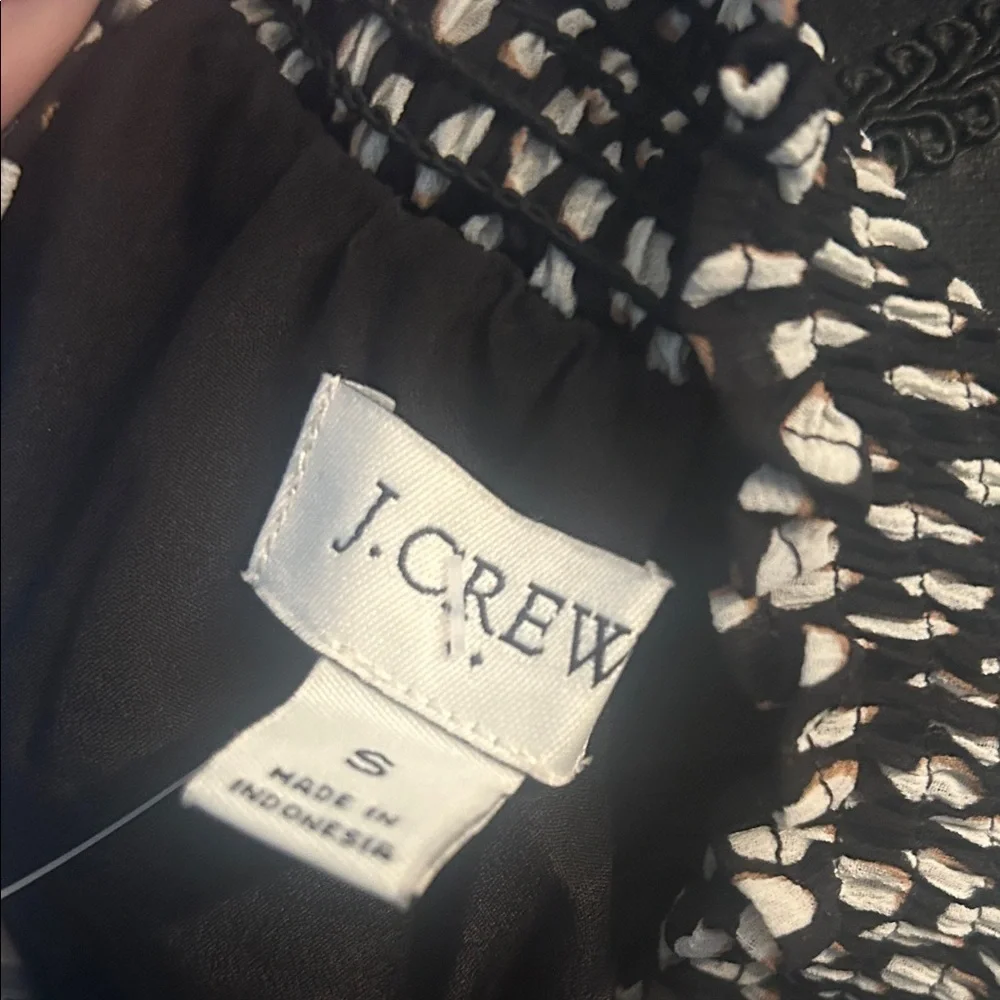 J.Crew Monochrome Patterned Top
